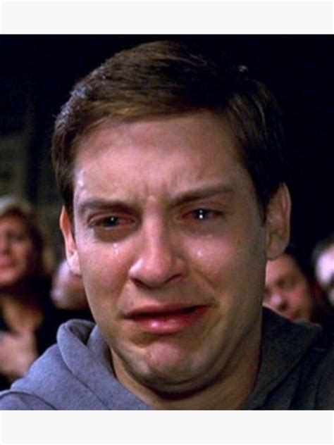 Tobey Maguire Crying meme .